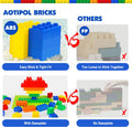 PROMOBILL Large Building Blocks Set for Kids – Educational STEM Construction Toy with Base Plate (100 Pieces)