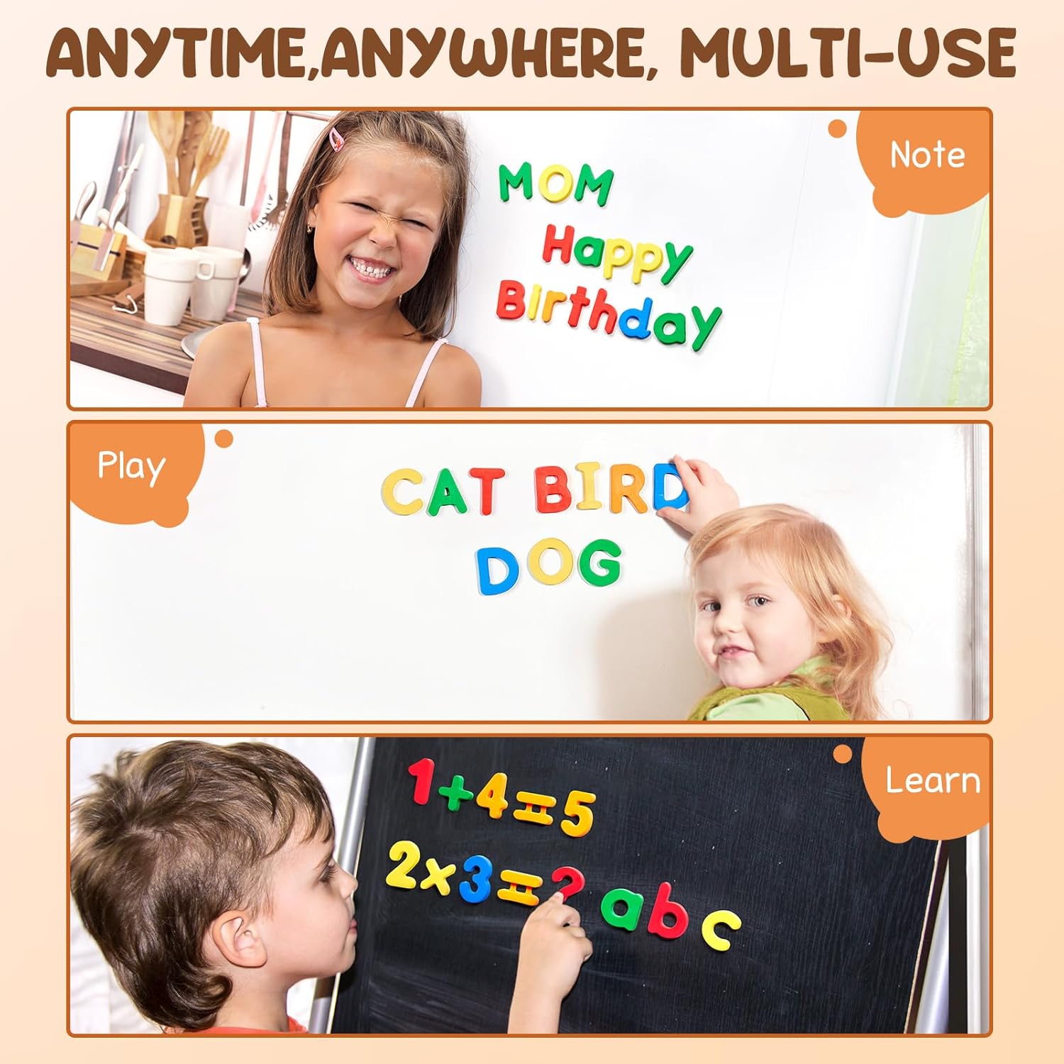 PROMOBILL Magnetic Alphabet & Number Letters Set – Educational Learning Toy for Kids with Storage Jar
